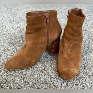 Steve Madde Tan Suede Heel Ankle Boot - Size 7.5